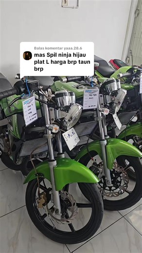 Jual Ninja Hijau Plat L 2007 Harga Murah
