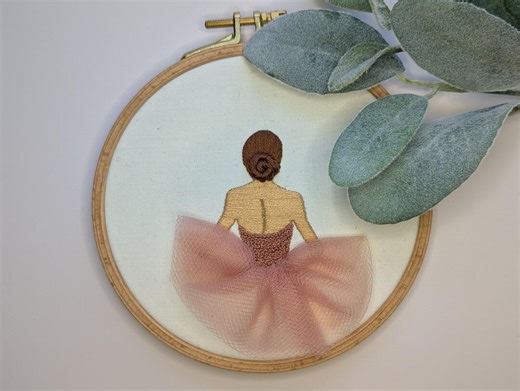 Ballerina Hand Embroidery PDF Pattern and Stitch Guide - Etsy