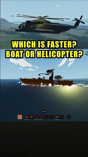 My first boat vs my first helicopter top speed [StormWorks] #machhaven #racing #stormworks