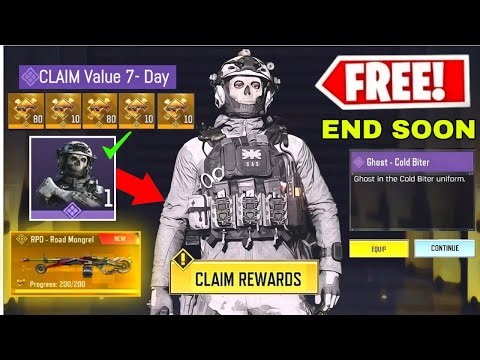 Claim Now Free Ghost Cold Biter COD Mobile | COD Mobile Free Ghost Skin Redeem Code