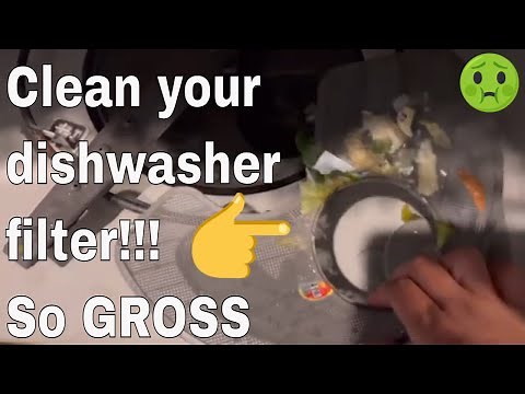 HOW TO CLEAN BOTH WHIRLPOOL DISHWASHER FILTERS/ CLEAN WHIRLPOOL DISHWASHER FILTERS