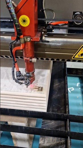 Inside Laser Engraving Machine | Wood Engraving Process #signage #wood #signfabrication