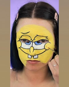 A few of my Spongebob makeup looks throughout the years 😜 Some of these are from a few years back when the time limit was 15 seconds so they were sped up to fit the frame, but I tried to level them out for you 😅 #spongebob #makeuptransformation #makeupvideos | Creative.Cliche