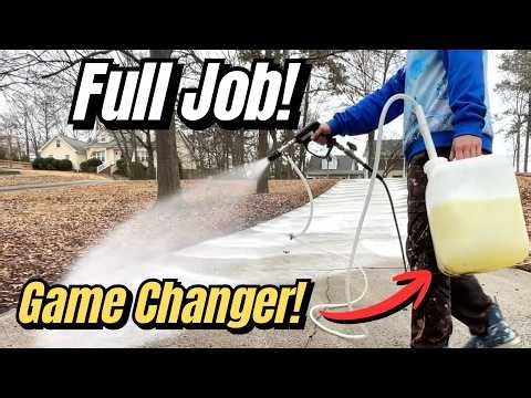 My New Favorite Tool! FULL Pressure Washing Job with Results.