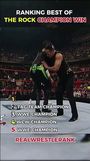 Ranking The Rock’s Best Championship Wins 💥🏆|Electrifying People’s Champion Moments! #wwe #wrestling