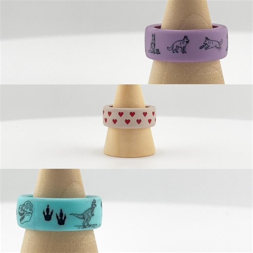 Custom Design Engraved Oura Ring Band Protector – Personalized Silicone Cover - Etsy