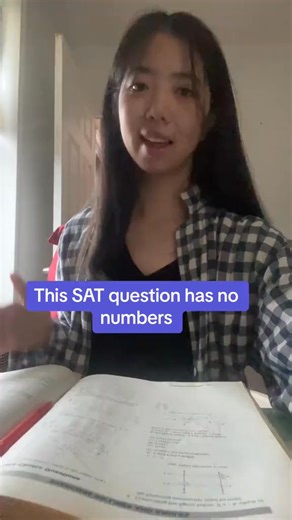 2.3K views · 44 reactions | This SAT Math Question Has No Numbers ‍ Can you solve an SAT math question without any numbers? 易 This tricky problem is confusing everyone—see if you can crack it! ✍️ | The math tutor | Facebook