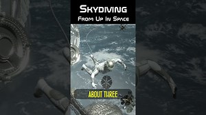 Skydiving From Up In Space