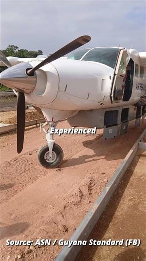 C208 Tire Puncture #aviationnews #aviation #aviationcommunity