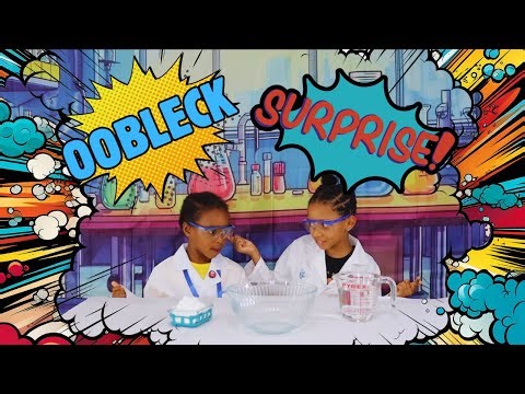 Messy Science Fun! Winter & Her Special Guest Make Oobleck | Non-Newtonian Experiments