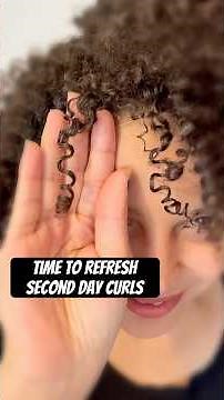 HOW TO REFRESH CURLY HAIR IN UNDER 5 MINS (no water needed)