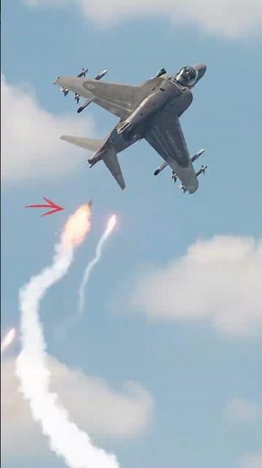 AV-8B Harrier II Intercepted by 9K33M3 Osa-AKM Anti-Aircraft Missile System