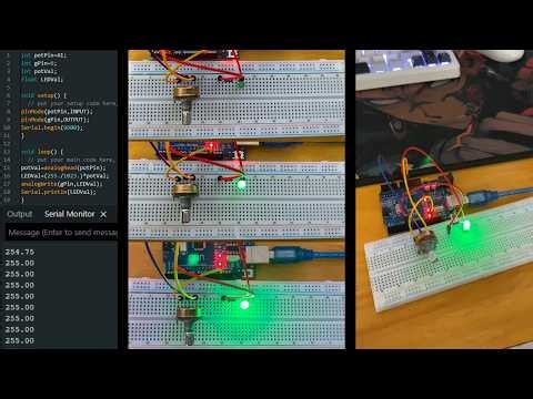 Arduino | Dimmer de LED con Potenciómetro + PWM ✅