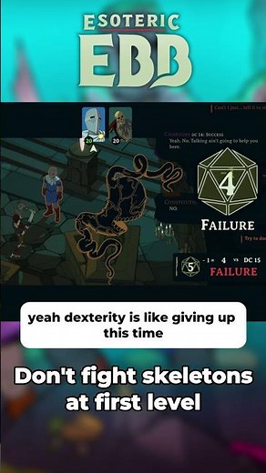 Don't fight skeletons at first level in Esoteric Ebb... 💀