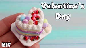57K views · 734 reactions | How to make cute Valentine's Day cake. DIY. Polymer clay tutorial. Detailed tutorial on my YouTube channel: https://youtu.be/bLUVYp7Npfk Subscribe to my channel not to miss new videos: www.youtube.com/c/SweetMiniDollHousePavlovaSvetlana | Sweetminidollhouse | Facebook
