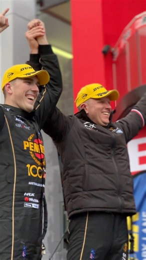 Matthew Payne and Garth Tander celebrate their Repco Australia Bathurst 1000 win in PIRTEK Victory Lane 👏 | Supercars