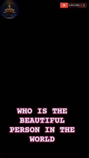 Who Is the Most Beautiful Person in the World? 🤔 | Deep Life Lesson #shorts