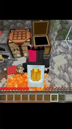 Minecraft Lava trap moment