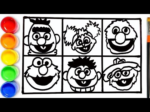 How to draw Sesame Street All Characters | SESAME STREET