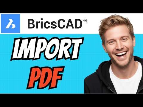 How To IMPORT PDF In BricsCAD (QUICK & EASY) 2026