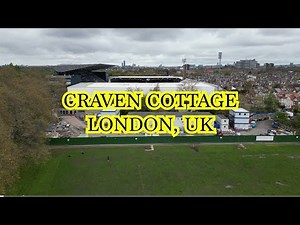 Craven Cottage Stadium, Fulham FC, Drone Footage (4K)
