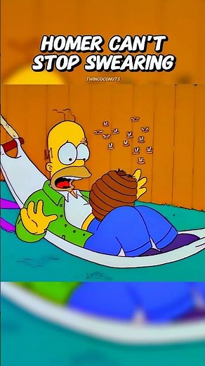 Homer Can’t Stop Swearing 🤬 #simpsons #shorts