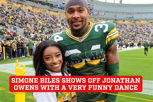 Simone Biles shows off her husband Jonathan Owens with a very fun dance