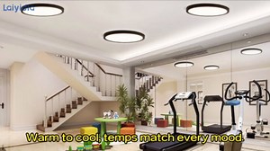 18W 2160LM Flush Mount Ceiling Light Fixtures, 2700K 3500K 4000K 5000K 6500K Selectable, 180W Equivalent, 9 Inch Flat LED Ceiling Lights for Bedroom Hallway Porch Closet, 6Pack, White