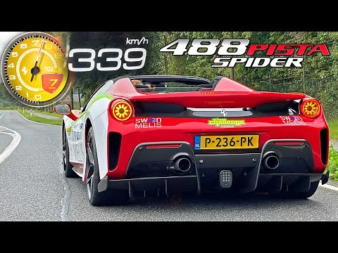 Ferrari 488 Pista | 0-339 Acceleration TOP SPEED POV & Sound