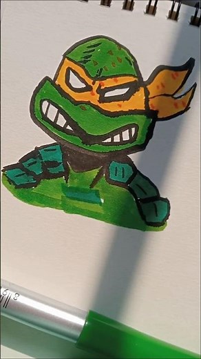 “Michelangelo 🔥 TMNT Fan Art | Ninja Turtle Drawing That Hits Hard 🐢⚔️”