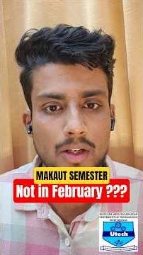 #makaut #shorts😱❌MAKAUT SEMESTER NOT IN FEBRUARY❓#viral #reels
