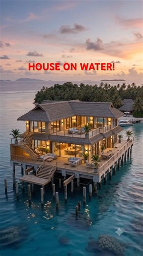 Building a Luxury House on Water Near an Island | Construction Timelapse