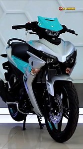 Cyan Blue & Light Gray Color Combination Yamaha Sniper 155