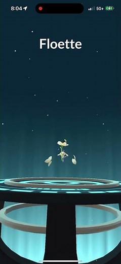 Evolving Shiny White Flower Flabébé Into Shiny White Flower Floette In Pokémon Go