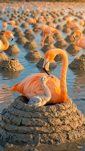 flamingo 🦩 build WITNESS THE INCREDIBLE ENGINEERING OF NATURE! #nature #viral #subscribe #like