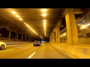 FDR Drive South NYC - Night (4K) | Open Road Driving