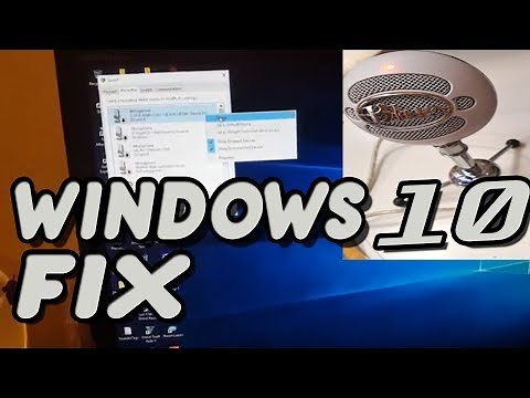 SNOWBALL MIC WINDOWS 10 FIX 2017