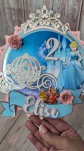 Cinderella Cake Topper: Custom Princess Party Centerpiece - Etsy