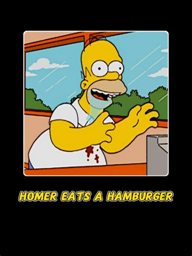 Homer Sees Krusty’s New Burger Promo — Simpsons Clip