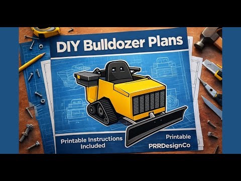 Mini Caterpillar D3 | Electric Bulldozer | DIY | Instructional Plans Only | Highly Detailed