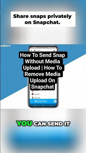 How To Send Snap Without Media Upload |Remove Media #ats #snapchat #snapchatmediaupload #shorts