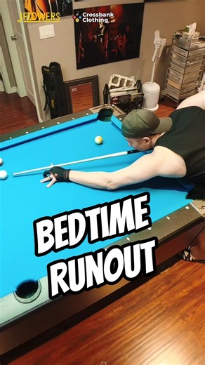 Running A Pool Table Before Bed Helps #CueSports