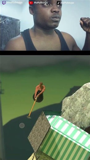 Frustrating gameplay from getting over it making me rage quit#funnyvideo #gaming #ragebait