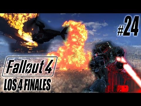 FALLOUT 4 ESPECIAL | #24: LOS 4 FINALES | Gameplay Español