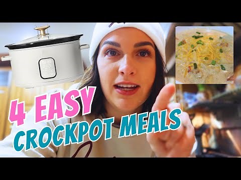 4 EASY & AFFORDABLE SLOW COOKER MEALS ON A BUDGET! EASY & CHEAP CROCKPOT MEALS! THE SIMPLIFIED SAVER