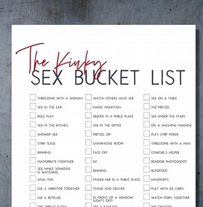 Naughty Valentine: Kinky Sex Bucket List, Sex Challenge, Printable Sex Game - Etsy