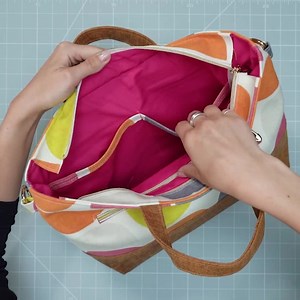 Eden Zipped Tote Sewing Bag Pattern PDF   Video Tutorial | Beginner Handbag | 2 Sizes - Etsy