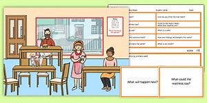 Cafe Scene Blanks Level 3 Questions