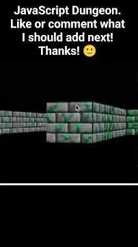 JavaScript Raycaster Dungeon Crawler (Sword + Mossy walls) #shorts #gaming #3d
