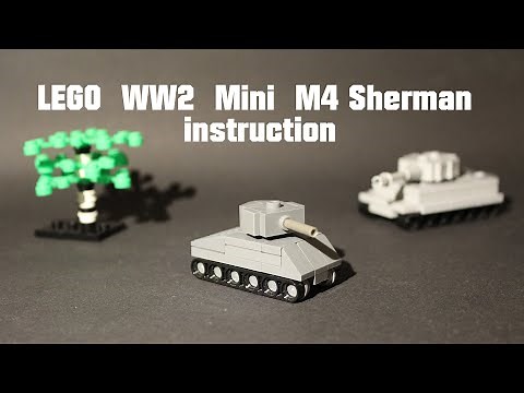 LEGO WW2 Mini M4 Sherman instruction